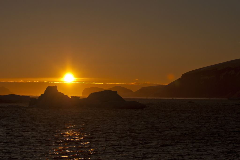 Sunset at Brown Bluff, Antarctic Peninsula