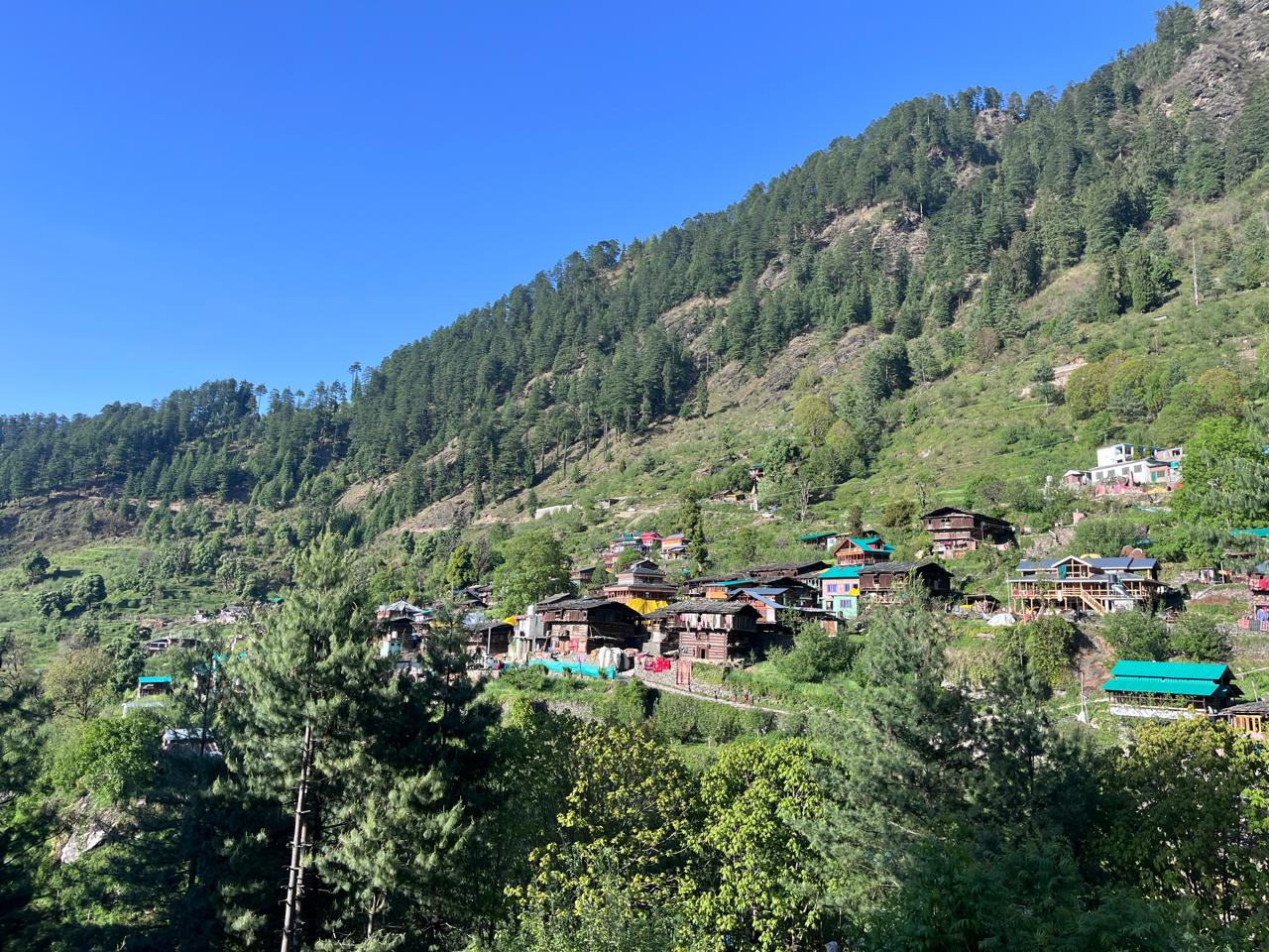 Nathan village nestled in the valley