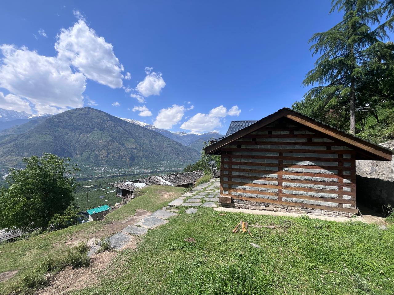 The temple with views across the valley